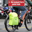 Two Wheel Gear Grey Inverter Pannier Backpack conversion step 4. Ride backpack free in pannier mode.